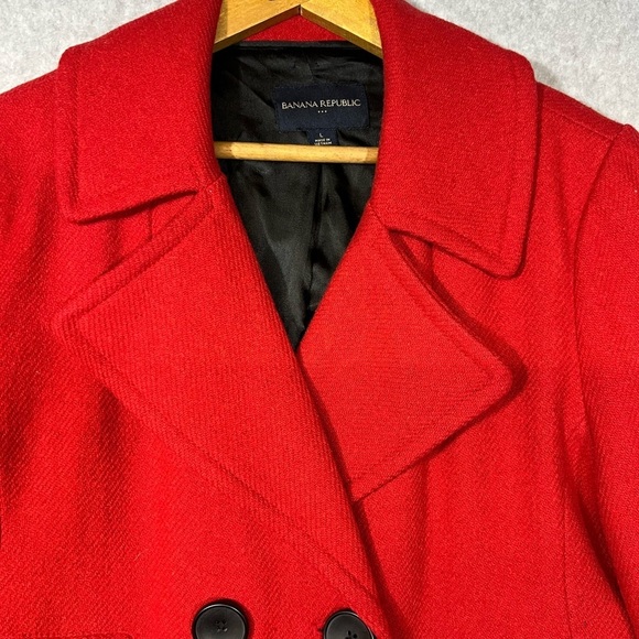 Banana Republic, Coat Women’s Large Wool  Blend - Picture 3 of 7